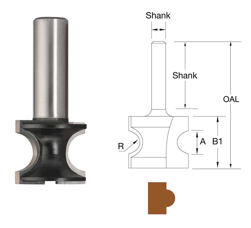 Bordo Bull Nose Radiur Bit