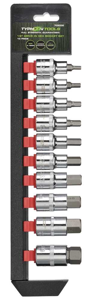 Bordo Drive Inhex Socket Set Metric