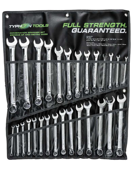 Bordo Combination Spanner Set Af & Metric