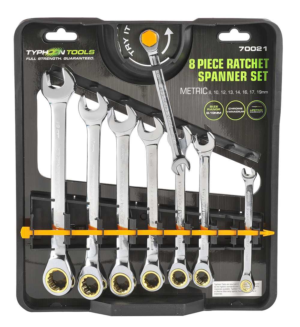 Bordo Ratchet Spanner Set Metric
