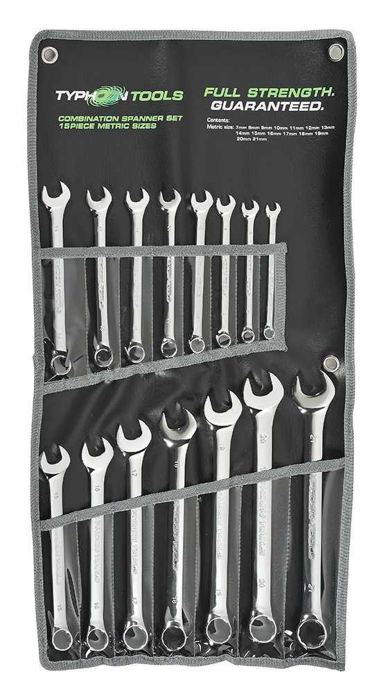 Bordo Combination Spanner Set Metric Only