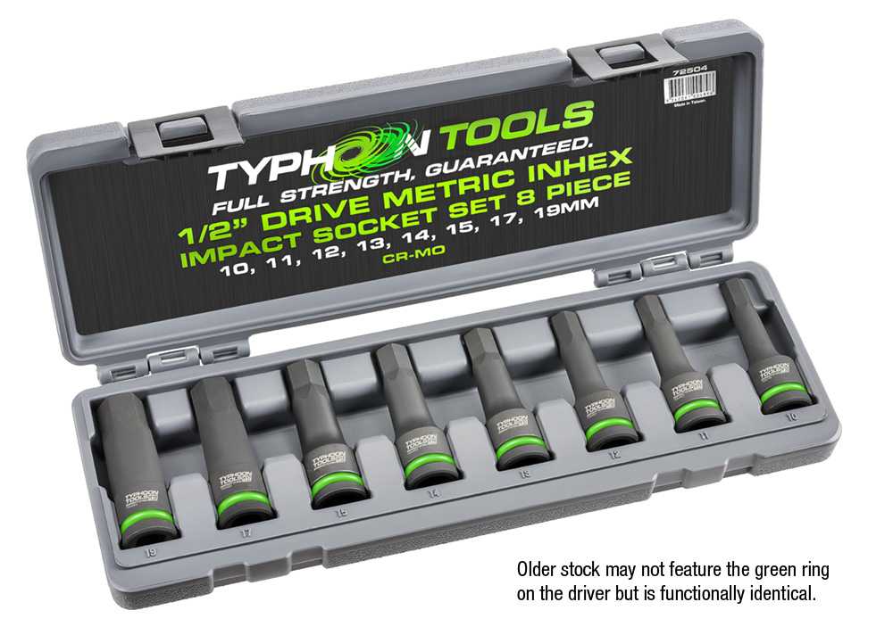 Bordo Drive Inhex Impact Socket Set Metric