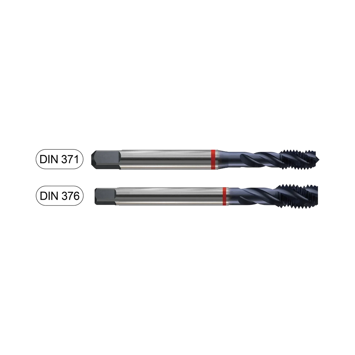 Excision (TY313) HSS-E (M35) Metric Spiral Flute for Hardened Steel (TiAlN Coated) — official supplier product image