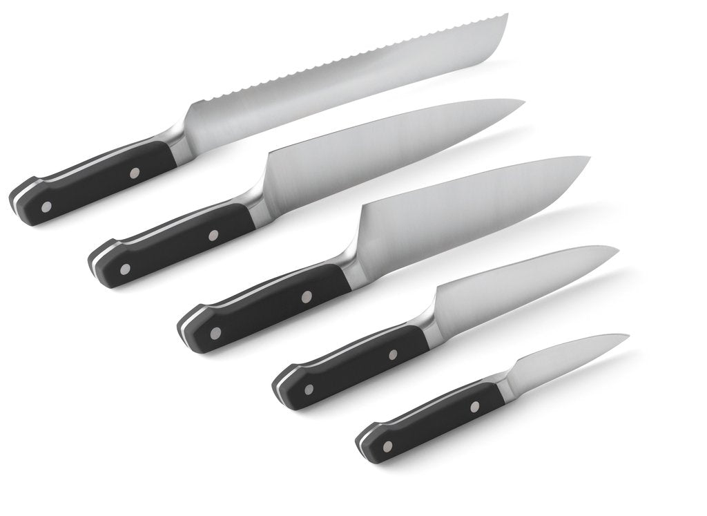 Affilatura di coltelli da cucina, forbici, scalpelli, tosatrici da giardino e seghe a catena