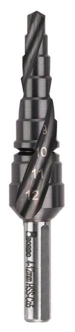 COBALT TiAlN Coated Spiral Flute Step Drill | Bordo
