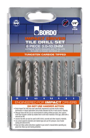 Masonry drill deals bit on tile