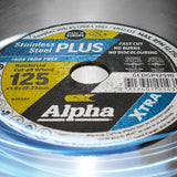 Alpha Xtra Stainless Plus 125 x 1.0mm Cutting Disc | 25 Pack