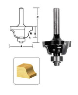 CARBiTOOL Roman Ogee Router Bit T5708B 1/2