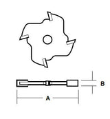 CARBiTOOL 3.2mm Slotting Cutter Only T700-3.2M