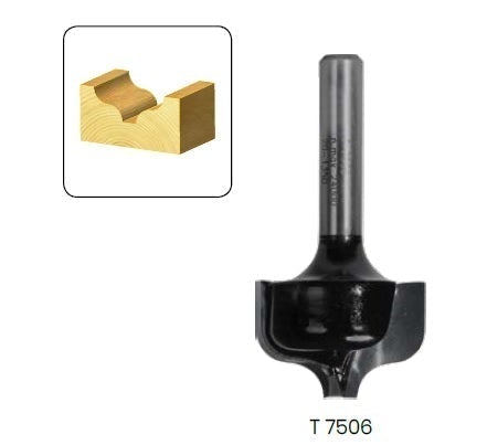 CARBiTOOL Ogee Router Bit for Panel Doors T7504 1/2