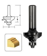 CARBiTOOL Provincial Router Bit TCRA16B 1/2